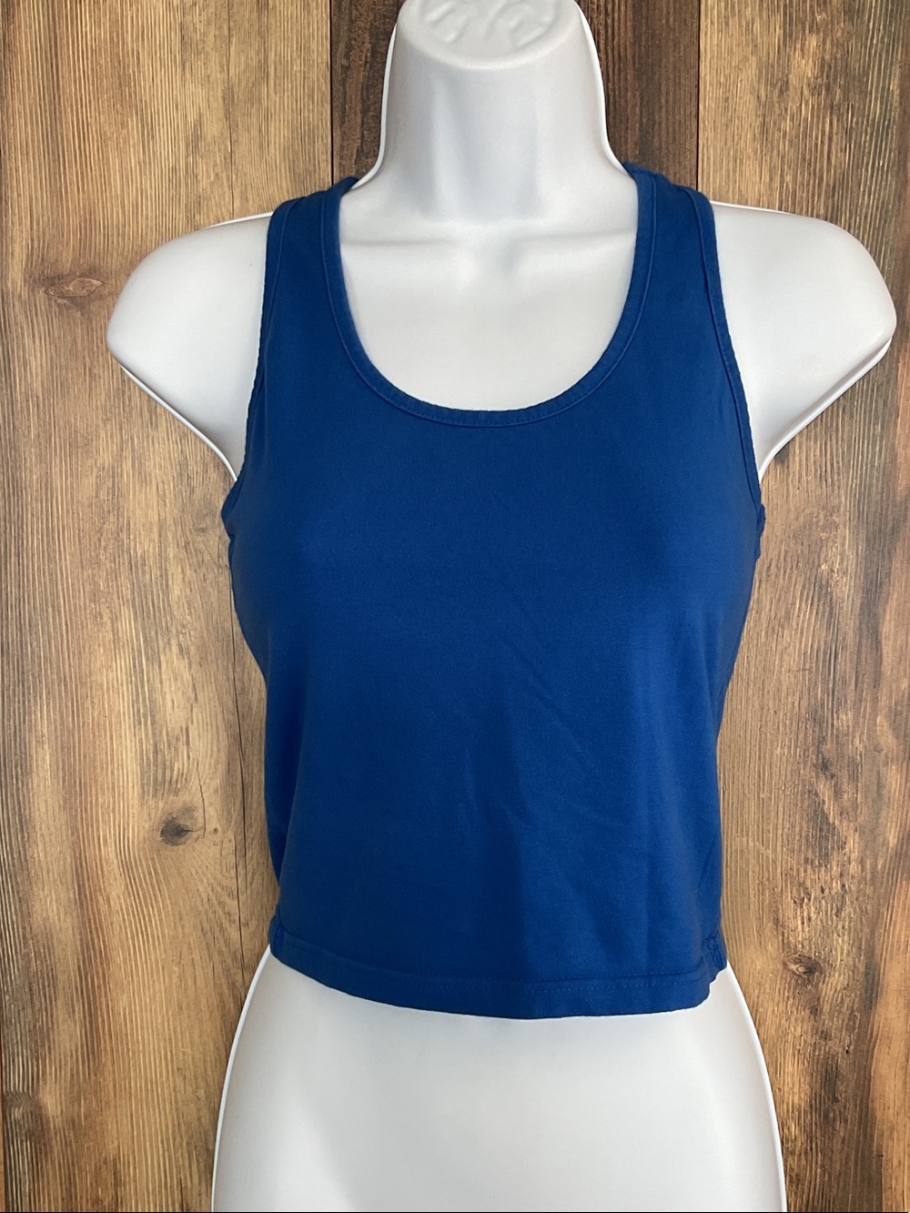 Blue Scoop Neck Tank Top M     377B